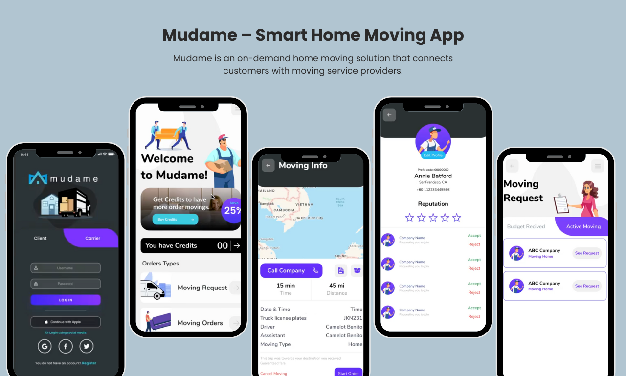 Mudame–Smart Home Moving App Screenshot